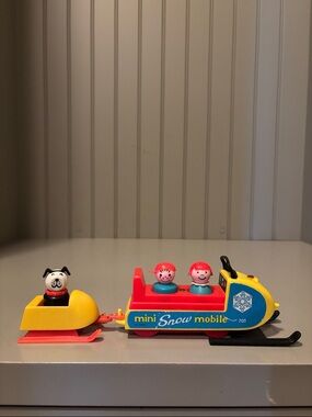 Vintage Fisher Price mini Snow Mobile
